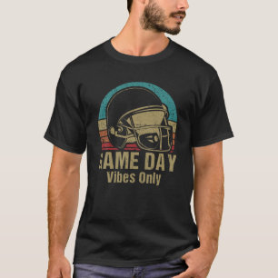 T-shirt Vibes de Jour Seulement Casque de Football Rétro V