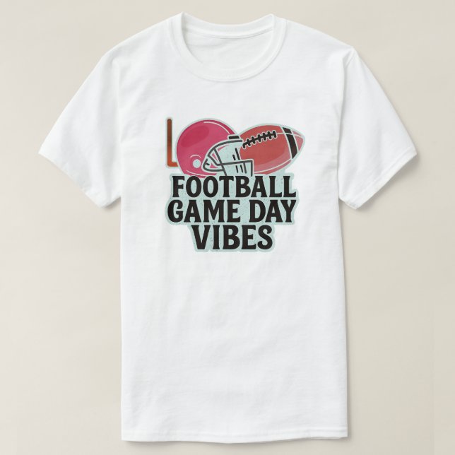 T-shirt Vibes de la journée de football (Design devant)
