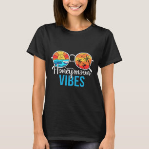T-shirt Vibes de lune de miel Couples Vacances Mariage Mar