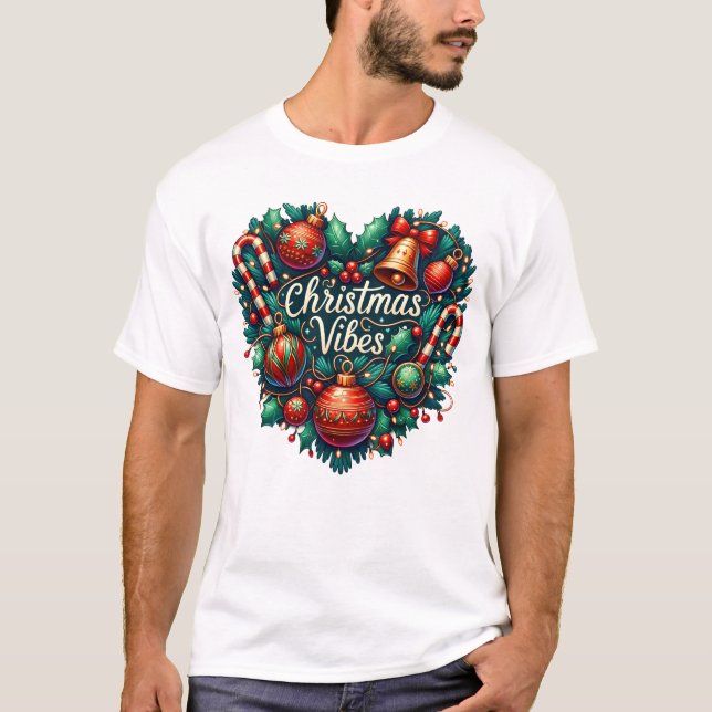 T-shirt Vibes de Noël (Devant)