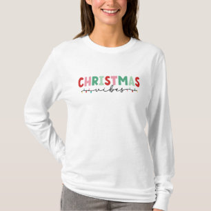 T-shirt Vibes de Noël minamalistes