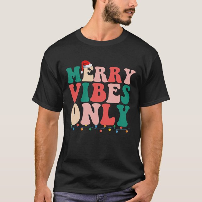 T-shirt Vibes de Noël uniquement Famille de Noël (Devant)