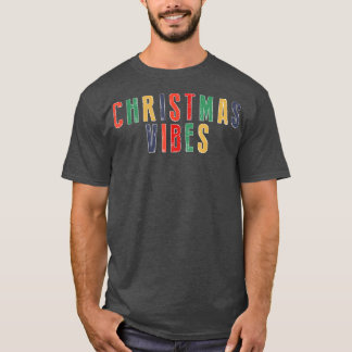 T-shirt Vibes de Noël ZjDm Joyeux Noël Vibes Décembre Garç