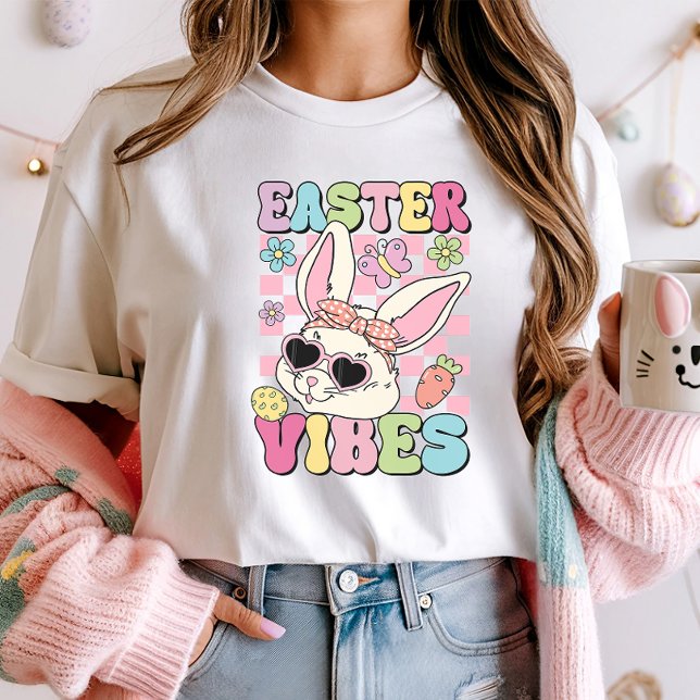 T-shirt Vibes de Pâques branchées et Super Bunny (Créateur téléchargé)