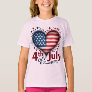 T-shirt Vibes de Patriot : Étoiles, bandes & Style