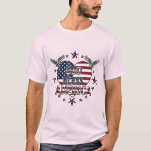 T-shirt Vibes de Patriot : Étoiles, bandes & Style