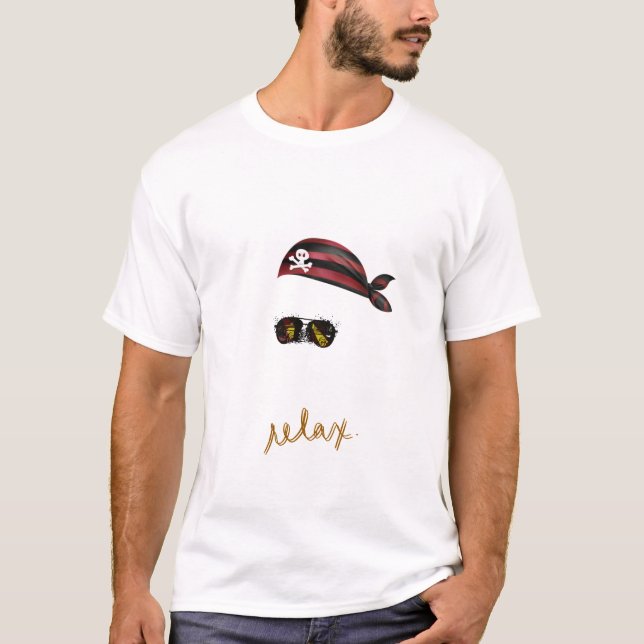 T-shirt Vibes de pirates défraîchies (Devant)