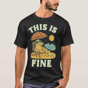 T-shirt Vibes de plage de Chien Chill
