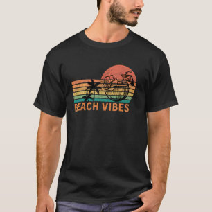 T-shirt Vibes de plage vintage Cocktail de noix de coco Pa