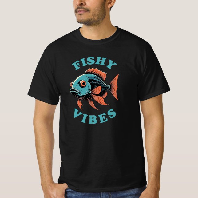 T-shirt Vibes de poissons - Poisson amusant (Devant)