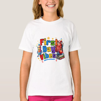 T-shirt Vibes de Premier Jour Design Scolaire
