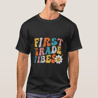 T-shirt Vibes de première année Enseignant scolaire de ret