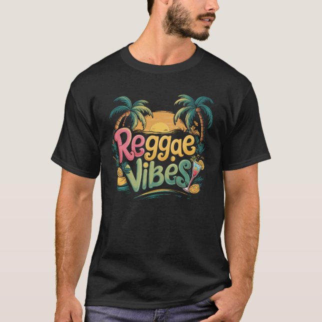 T-shirt Vibes de reggae (Devant)