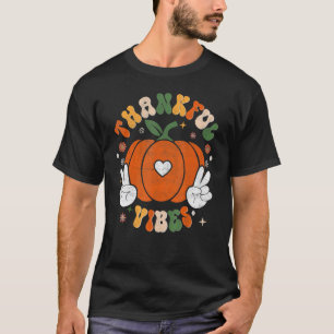 T-shirt Vibes de remerciement super Retro Automne Hallowee
