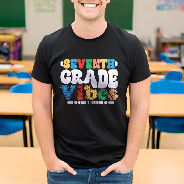 T-shirt Vibes de septième année Étudiante de 7e année (Créateur téléchargé)