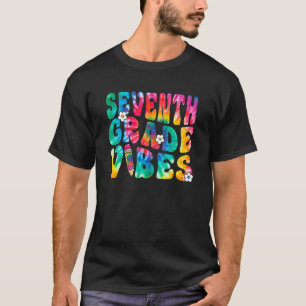 T-shirt Vibes de septième année Premier jour de retour à l