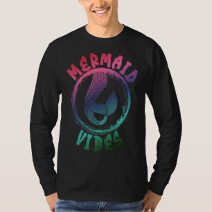 T-shirt Vibes De Sirène Amusante Escouade D'Anniversaire P