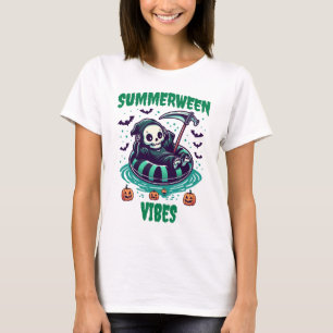 T-shirt Vibes de Summerween – Faucheur détendu
