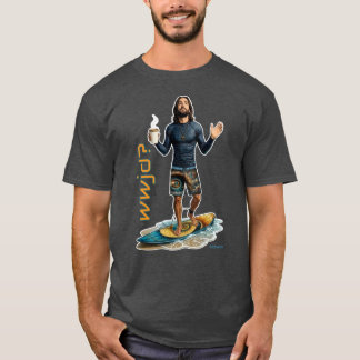 T-shirt Vibes de surfeur WWJD, Jésus au quotidien, Amour d