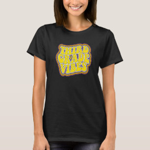 T-shirt Vibes De Troisième Année Retro Retour À L'École No