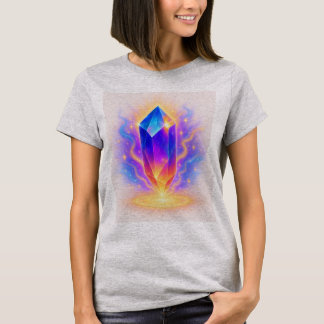T-shirt Vibes D'Énergie Crystal, Guérir L'Énergie À Traver