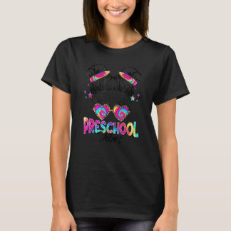 T-shirt Vibes D'Enfance Messy Cheveux Bun Girl Retour À L'