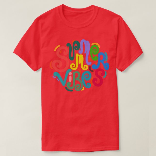 T-shirt Vibes d'été (Design devant)