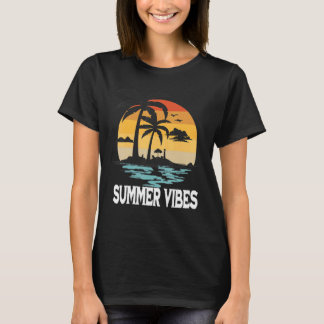 T-shirt Vibes d'été 2022 Voyage en famille Vacances d'été 