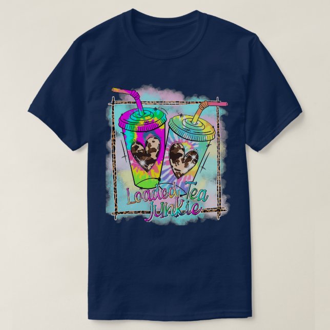 T-shirt Vibes d'été de Tea Junkie Tie Dye (Design devant)