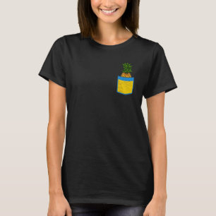 T-shirt Vibes d'été Fruit Tropical Exotique Pochette Anana