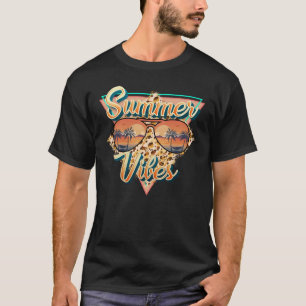 T-shirt Vibes d'été   Lunettes de soleil vintages   Sunset