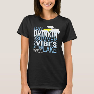 T-shirt Vibes D'Été Positives Vacation Plage Et Partie Lac