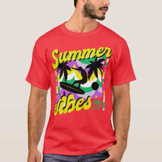 T-shirt Vibes d'été Retro Vintage