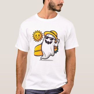 T-shirt Vibes d'été : Un fantôme d'été mignon et Éffrayant