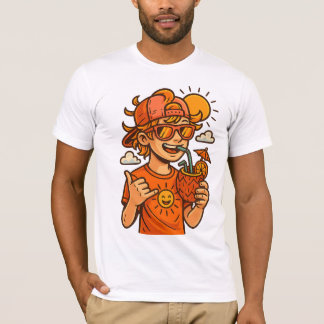 T-shirt Vibes d'été urbain cool - Street Art Style