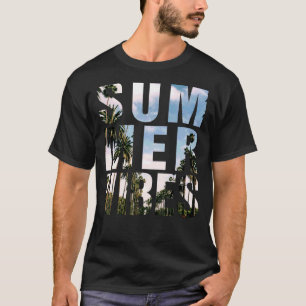 T-shirt Vibes D'Été Vacances Positives En Été