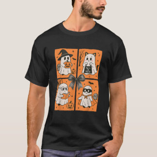 T-shirt Vibes d'Halloween Drôle Boo Ghost Maman Éffrayante