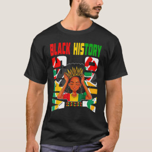 T-shirt Vibes d'histoire noire Uniquement Melanin Princess