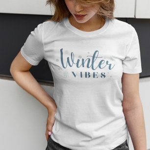 T-shirt Vibes d'hiver Boules de neige et Flammes de neige