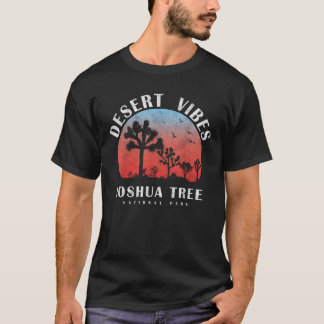 T-shirt Vibes du désert de style rétro vintage Joshua Tree