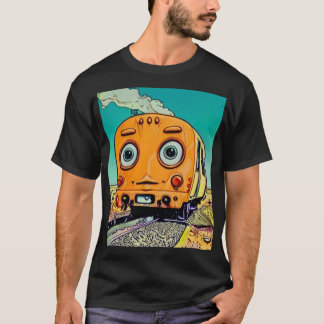 T-shirt Vibes ferroviaires vintages : Illustration de la l
