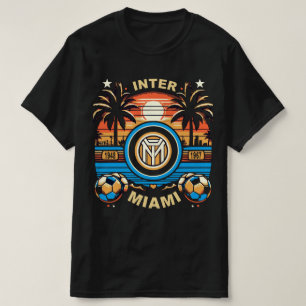 T-shirt Vibes Football de Miami Beach : Célébrer Inter Mia
