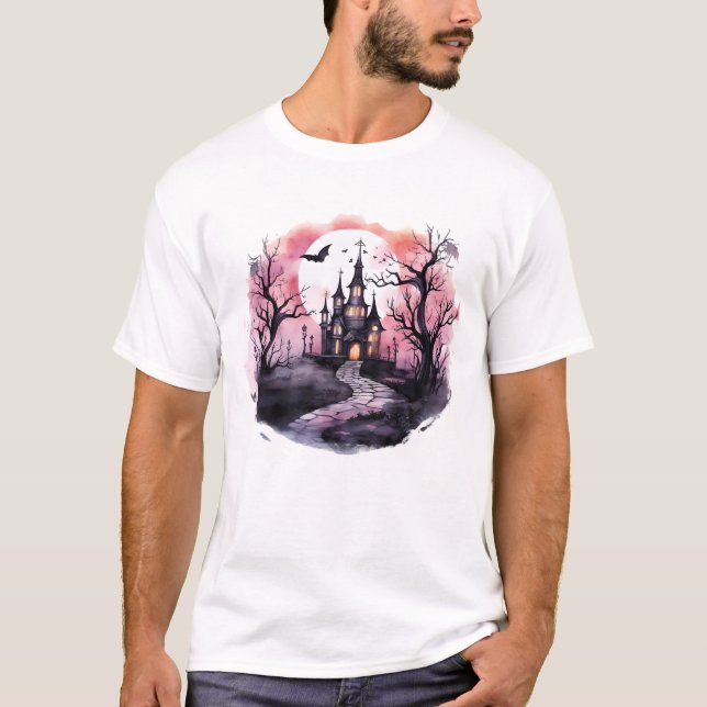 T-shirt Vibes Ghosts : Haunted House Collection (Devant)