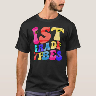 T-shirt Vibes Groovy de 1re année Retour à l'école Profess