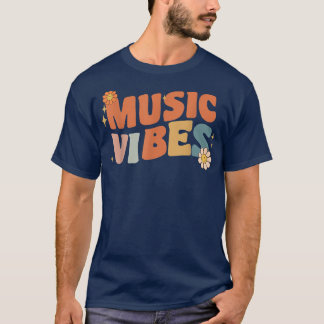 T-shirt Vibes musicales rétro Enseignante Femmes Enfants