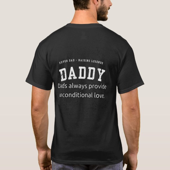 T-shirt Vibes papa uniquement (Dos)