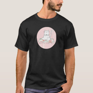 T-shirt Vibes Pawsitive Seulement Cute Zen Chat Faire Yoga