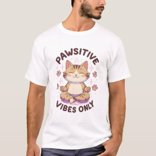 T-shirt Vibes Pawsitive Uniquement Joli Yoga Design de cha