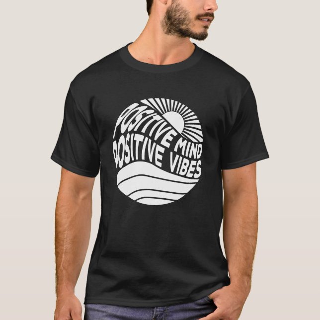 T-shirt Vibes positives de l'esprit (Devant)