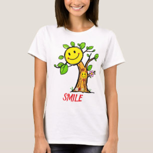 T-shirt Vibes positives "Smile Tree"